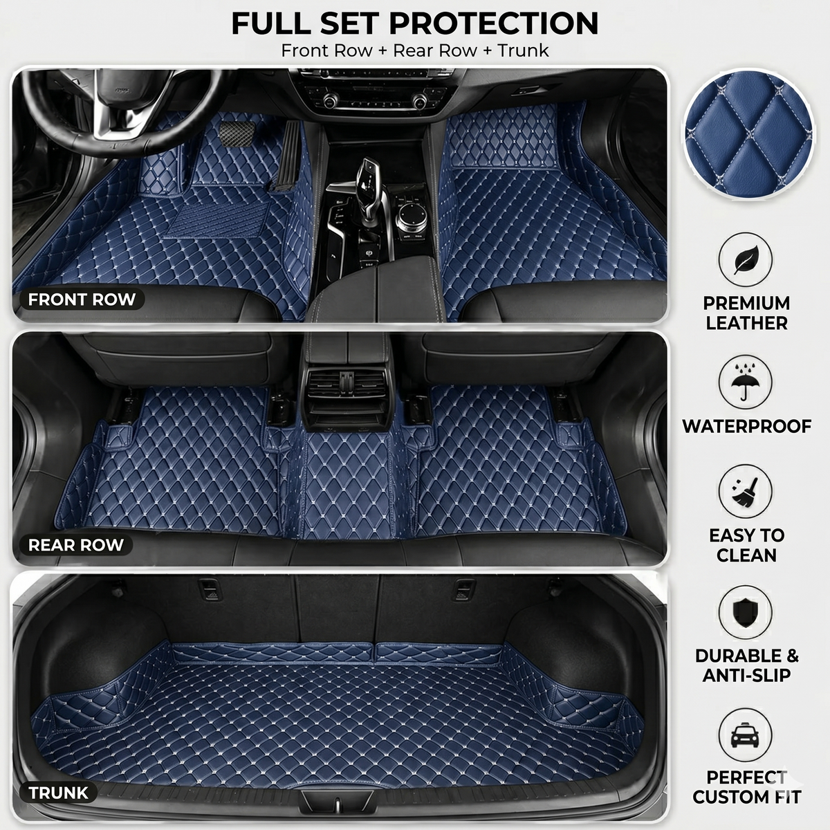 Elvie Heavy Duty Universal Fit Car Mats, SUVs, and Trucks.