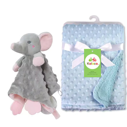 Personalized Baby Security Blanket with Name – Custom Newborn Comfort Towel for Stroller Sleep, Baby Shower Gift