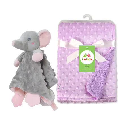 Personalized Baby Security Blanket with Name – Custom Newborn Comfort Towel for Stroller Sleep, Baby Shower Gift