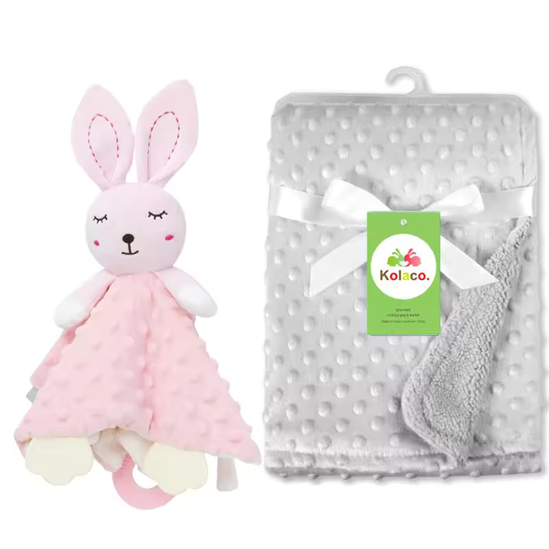 Personalized Baby Security Blanket with Name – Custom Newborn Comfort Towel for Stroller Sleep, Baby Shower Gift