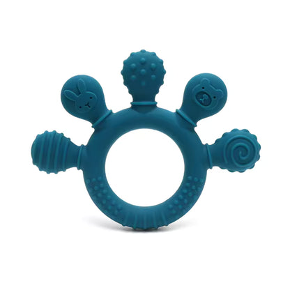BPA-Free Silicone Baby Teether – Food Grade Sensory Chew Toy for Newborns